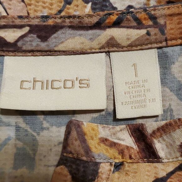 Chicos Blouse Size 1 - Picture 6 of 7
